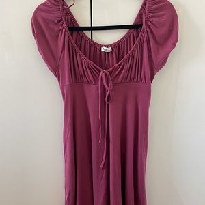 Beautiful pink dress w/ pockets!